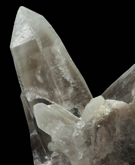 Quartz var. Smoky Quartz from Lord Hill Quarry, Stoneham, Oxford County, Maine