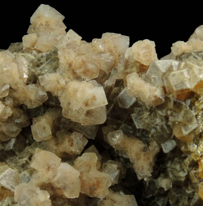 Grossular Garnet with di-pyramidal Quartz from riverbank at confluence Vilyui (Wilui) River and Akhtaragda River, near Chernyshevsk, Sakha, Siberia, Russia (Type Locality for Grossular Garnet)