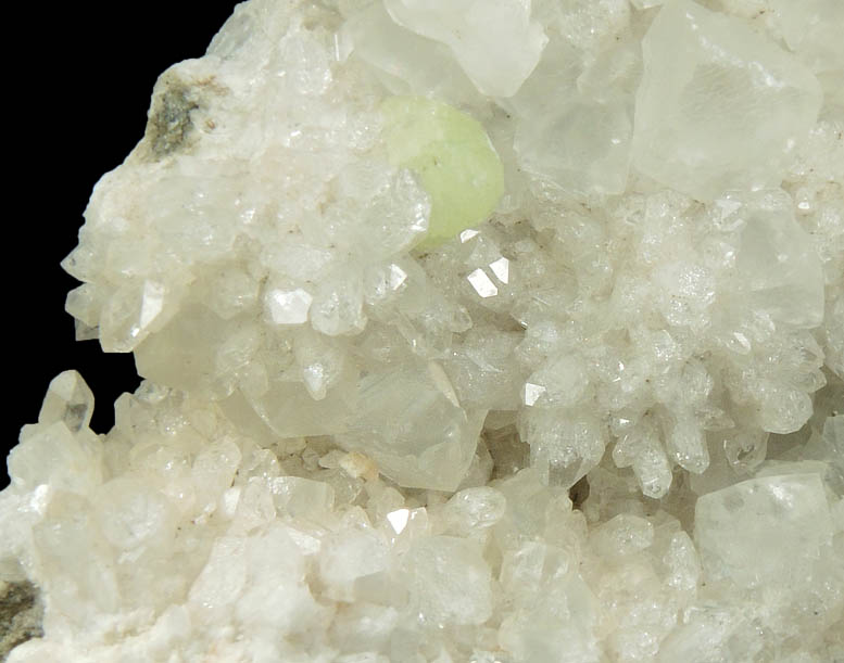 Prehnite, Calcite, Quartz from Upper New Street Quarry, Passaic County, New Jersey