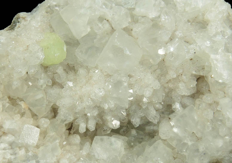 Prehnite, Calcite, Quartz from Upper New Street Quarry, Passaic County, New Jersey