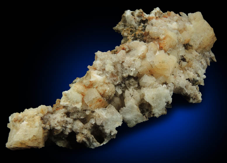 Chabazite and Stilbite on Quartz pseudomorphs after Anhydrite from Upper New Street Quarry, Passaic County, New Jersey