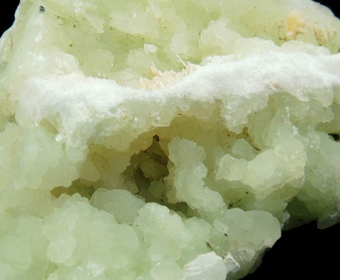 Prehnite with Natrolite and Apophyllite from Upper New Street Quarry, Passaic County, New Jersey