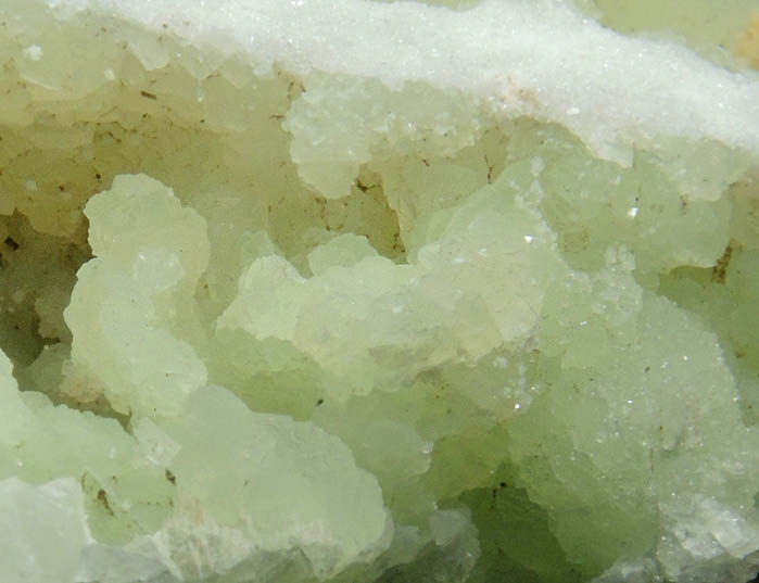 Prehnite with Natrolite and Apophyllite from Upper New Street Quarry, Passaic County, New Jersey