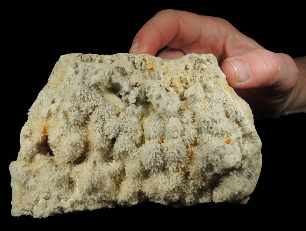 Quartz with Limonite from Gorge Road condominium excavation, Edgewater, Palisades Sill, Bergen County, New Jersey