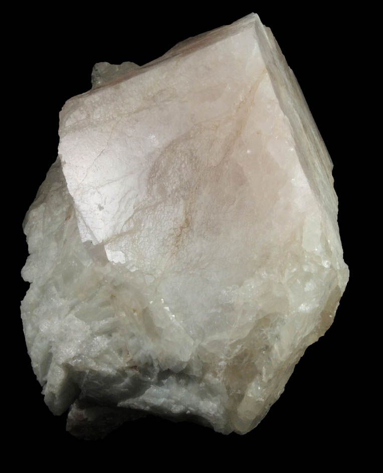 Beryl var. Morganite from Strickland Quarry, Collins Hill, Portland, Middlesex County, Connecticut