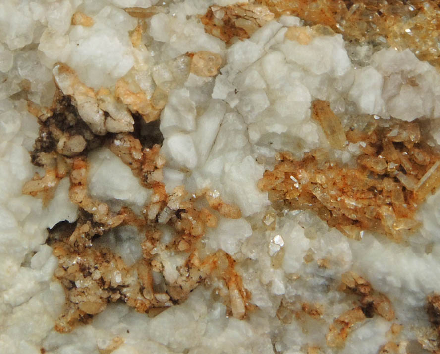 Quartz on Calcite from Hudson Railroad Cut Calcite Locality, Anthony's Nose, Cortlandt, Westchester County, New York