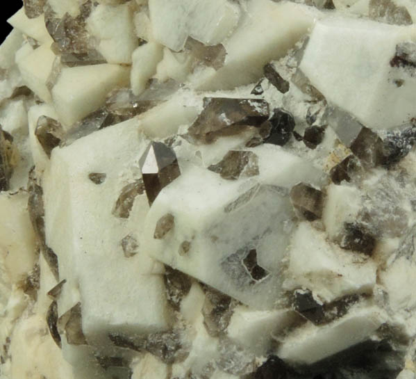 Microcline with Smoky Quartz from Moat Mountain, Oliver Diggings, Hale's Location, west of North Conway, Carroll County, New Hampshire