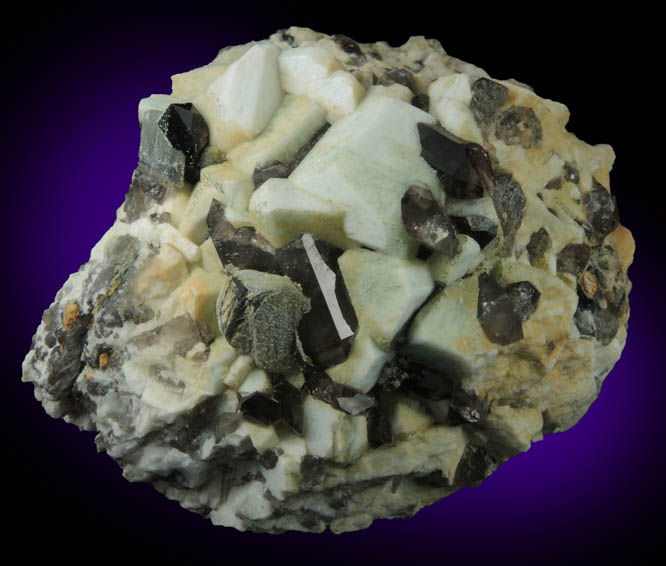 Microcline with Smoky Quartz from Moat Mountain, Oliver Diggings, Hale's Location, west of North Conway, Carroll County, New Hampshire