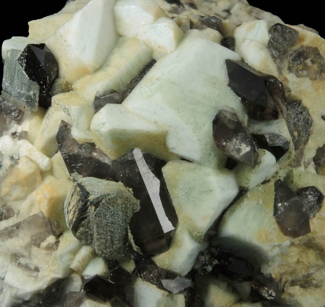 Microcline with Smoky Quartz from Moat Mountain, Oliver Diggings, Hale's Location, west of North Conway, Carroll County, New Hampshire