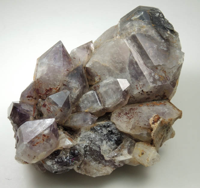 Quartz var. Amethyst-Smoky Quartz from Black Cap Mountain, east of North Conway, Carroll County, New Hampshire