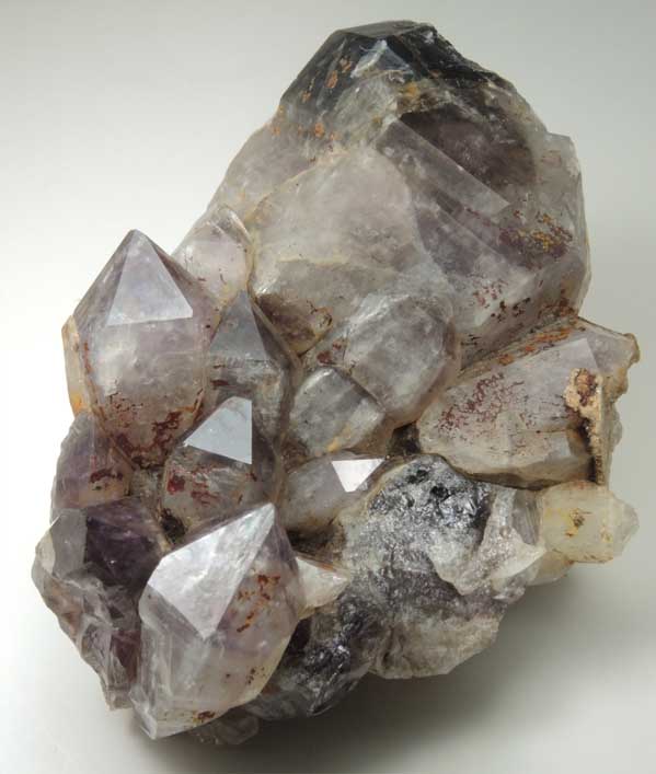 Quartz var. Amethyst-Smoky Quartz from Black Cap Mountain, east of North Conway, Carroll County, New Hampshire