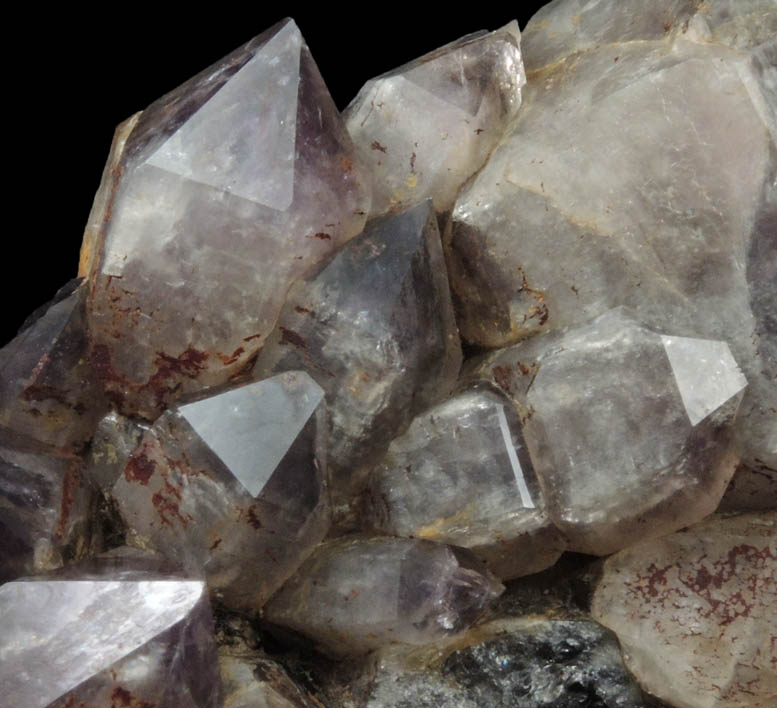 Quartz var. Amethyst-Smoky Quartz from Black Cap Mountain, east of North Conway, Carroll County, New Hampshire