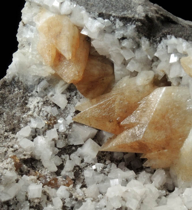 Calcite, Dolomite, Sphalerite from Walworth Quarry, Wayne County, New York