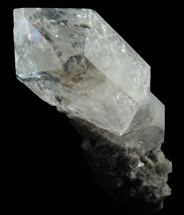 Quartz var. Herkimer Diamond on Dolomite from Eastern Rock Products Quarry (Benchmark Quarry), St. Johnsville, Montgomery County, New York