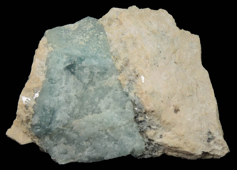 Beryl in Albite from Ham and Weeks Quarry, Wakefield, Carroll County, New Hampshire