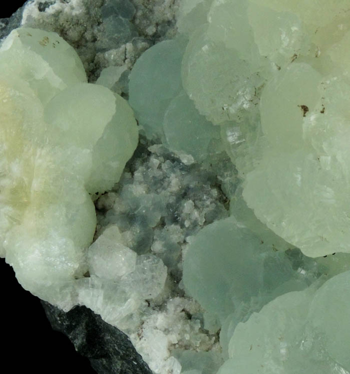 Prehnite with Apophyllite from O and G Industries Southbury Quarry, Southbury, New Haven County, Connecticut