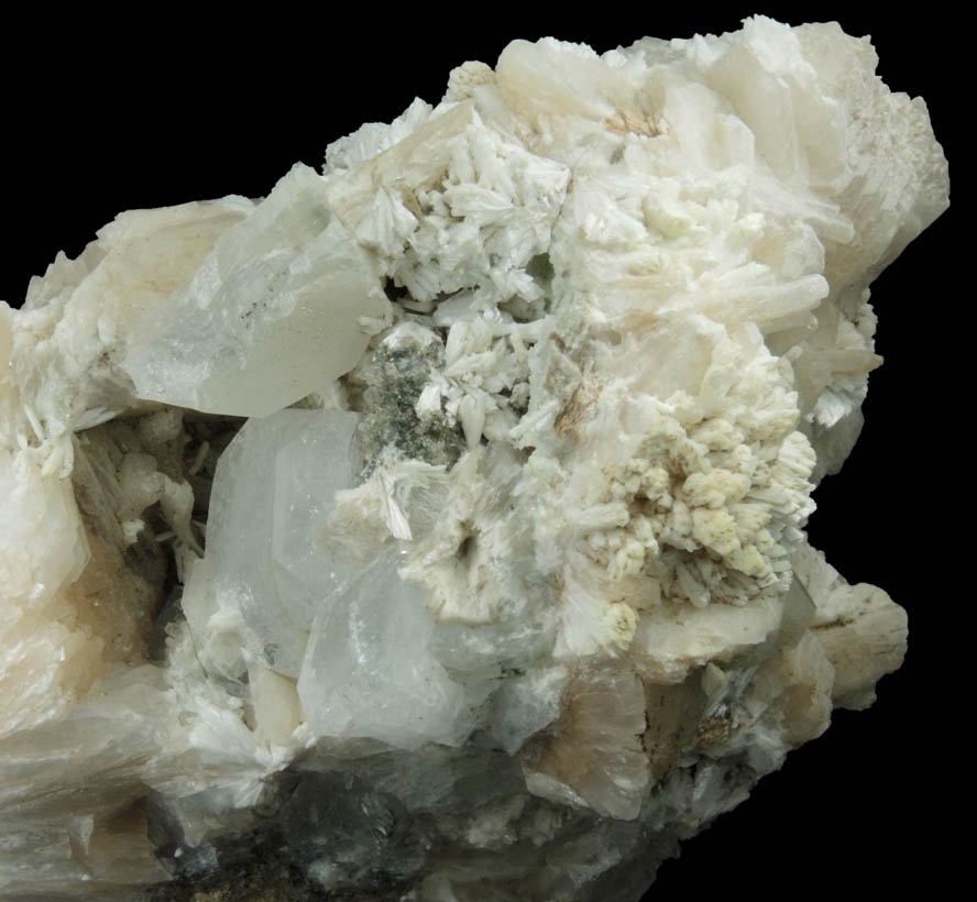 Apophyllite, Stilbite, Laumontite from Upper New Street Quarry, Passaic County, New Jersey