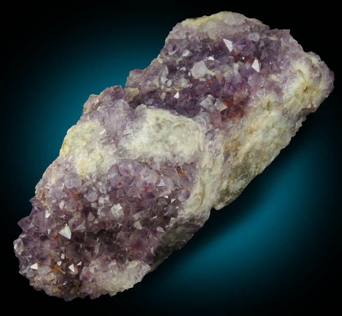 Quartz var. Amethyst Quartz with Hematite inclusions from Pearl Station, Thunder Bay District, Ontario, Canada