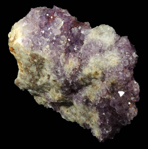 Quartz var. Amethyst Quartz with Hematite inclusions from Pearl Station, Thunder Bay District, Ontario, Canada