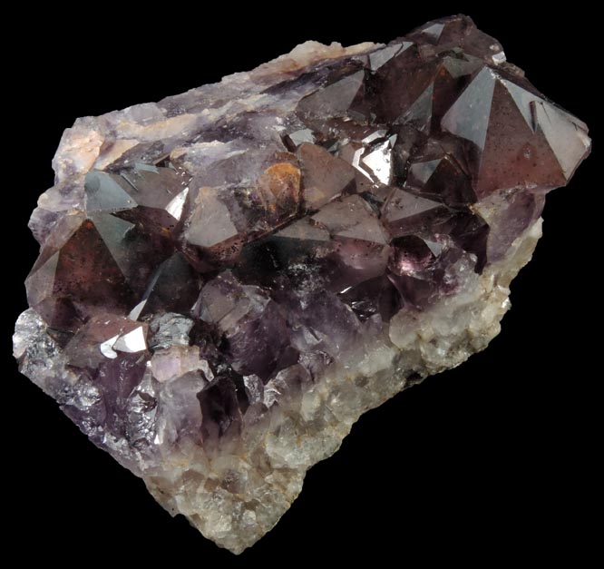 Quartz var. Amethyst Quartz with Hematite inclusions from Pearl Station, Thunder Bay District, Ontario, Canada