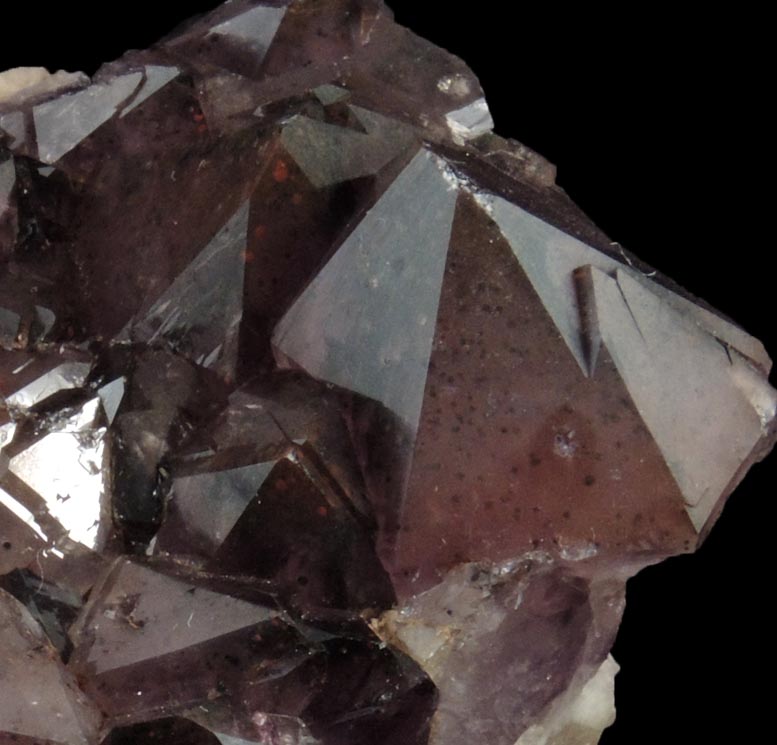 Quartz var. Amethyst Quartz with Hematite inclusions from Pearl Station, Thunder Bay District, Ontario, Canada