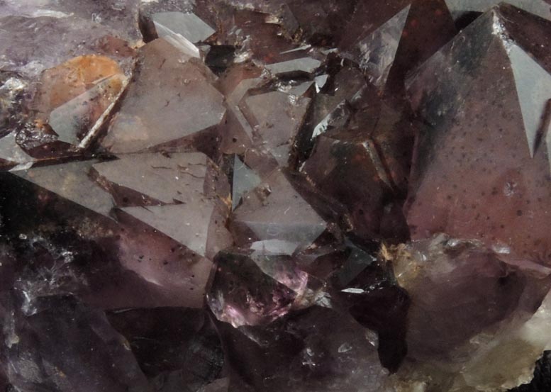 Quartz var. Amethyst Quartz with Hematite inclusions from Pearl Station, Thunder Bay District, Ontario, Canada