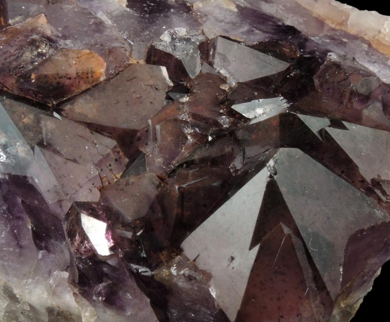 Quartz var. Amethyst Quartz with Hematite inclusions from Pearl Station, Thunder Bay District, Ontario, Canada