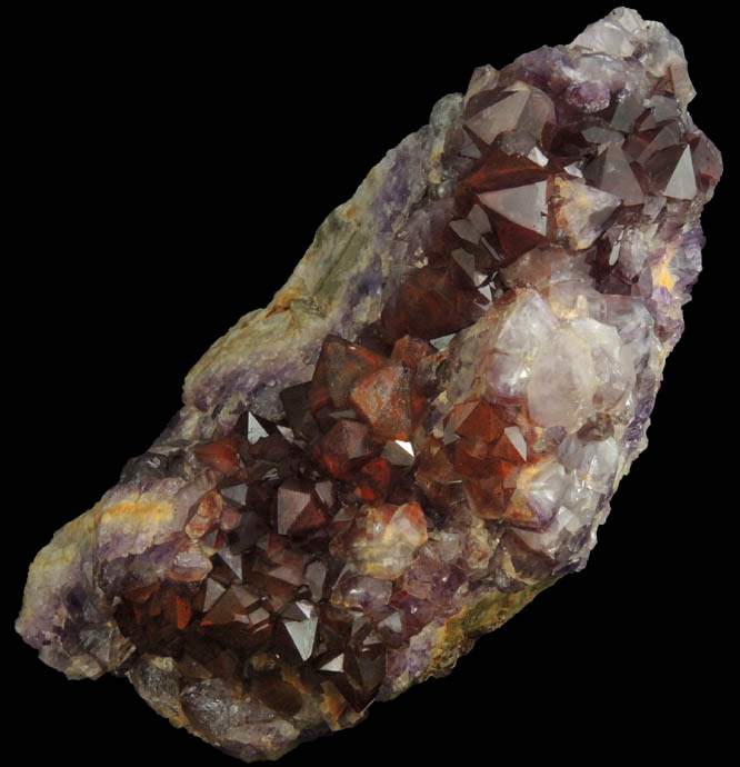 Quartz var. Amethyst Quartz with Hematite inclusions from Pearl Station, Thunder Bay District, Ontario, Canada