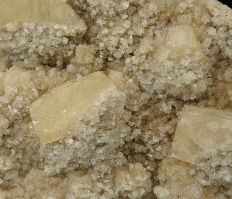 Calcite (twinned crystals) with Stilbite from Fanwood Quarry (Weldon Quarry), Watchung, Somerset County, New Jersey