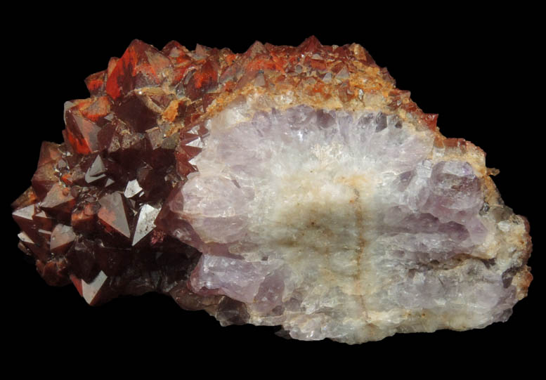 Quartz var. Amethyst Quartz with Hematite inclusions from Pearl Station, Thunder Bay District, Ontario, Canada