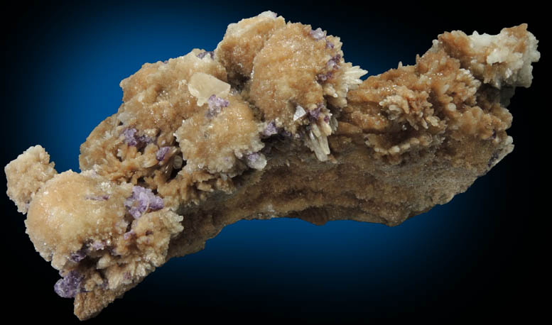 Calcite with etched Fluorite from Cave-in-Rock District, Hardin County, Illinois