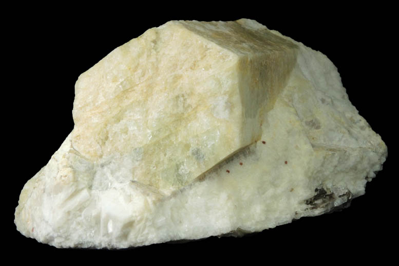 Beryl in Albite from Beauregard Quarry, Alstead, Cheshire County, New Hampshire
