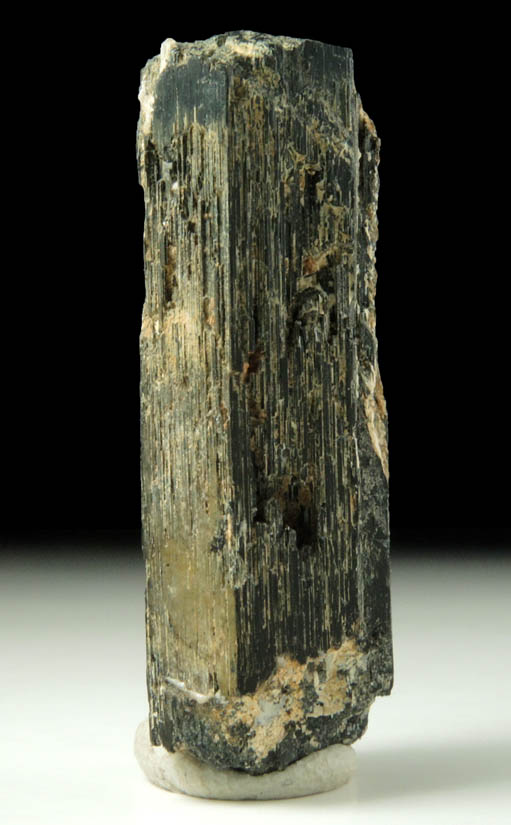 Arfvedsonite (rare terminated Arfvedsonite crystal) from Hurricane Mountain, east of Intervale, Carroll County, New Hampshire