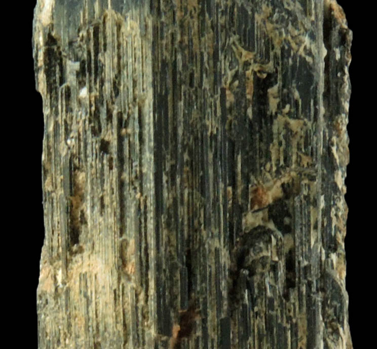 Arfvedsonite (rare terminated Arfvedsonite crystal) from Hurricane Mountain, east of Intervale, Carroll County, New Hampshire