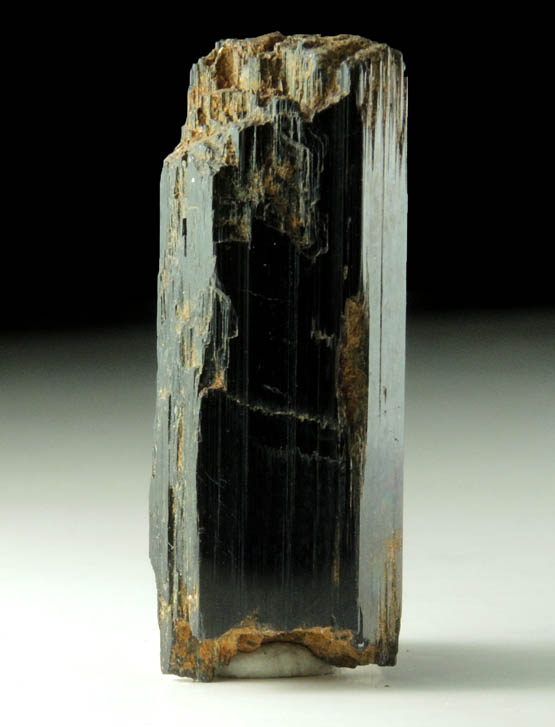 Arfvedsonite (rare terminated Arfvedsonite crystal) from Hurricane Mountain, east of Intervale, Carroll County, New Hampshire