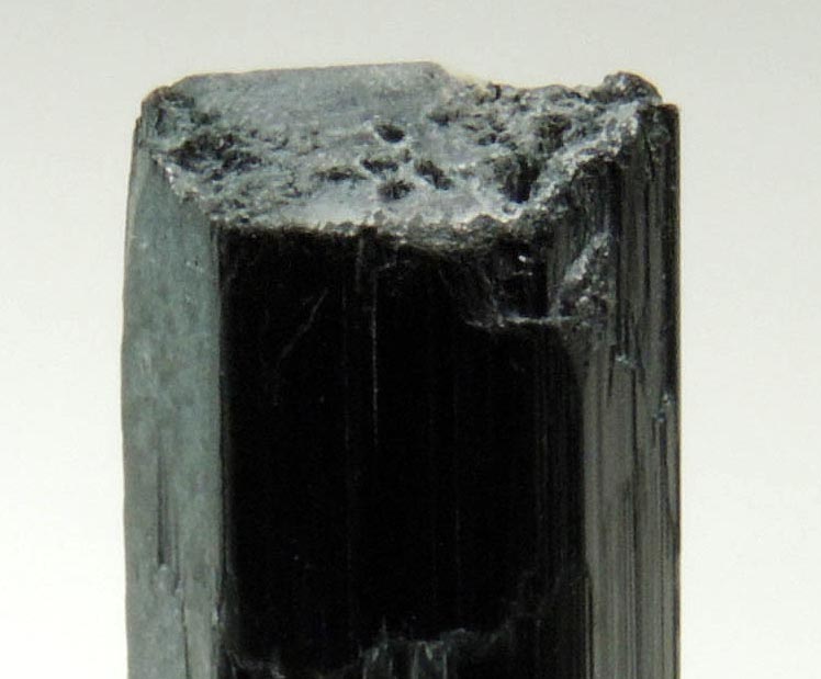 Arfvedsonite (rare terminated Arfvedsonite crystal) from Hurricane Mountain, east of Intervale, Carroll County, New Hampshire