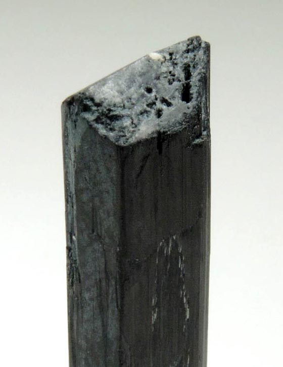 Arfvedsonite (rare terminated Arfvedsonite crystal) from Hurricane Mountain, east of Intervale, Carroll County, New Hampshire