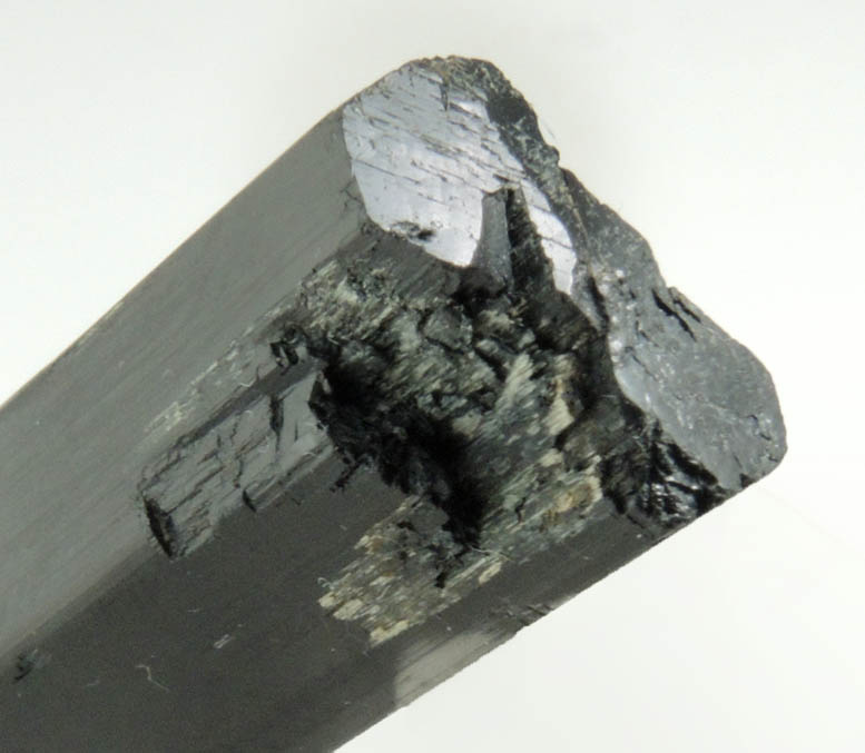 Arfvedsonite (rare terminated Arfvedsonite crystal) from Hurricane Mountain, east of Intervale, Carroll County, New Hampshire