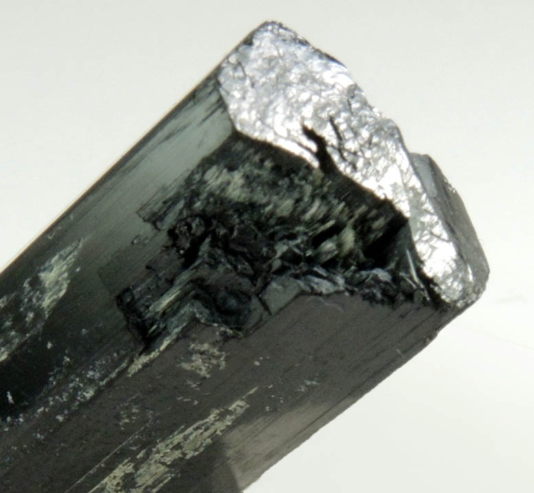 Arfvedsonite (rare terminated Arfvedsonite crystal) from Hurricane Mountain, east of Intervale, Carroll County, New Hampshire