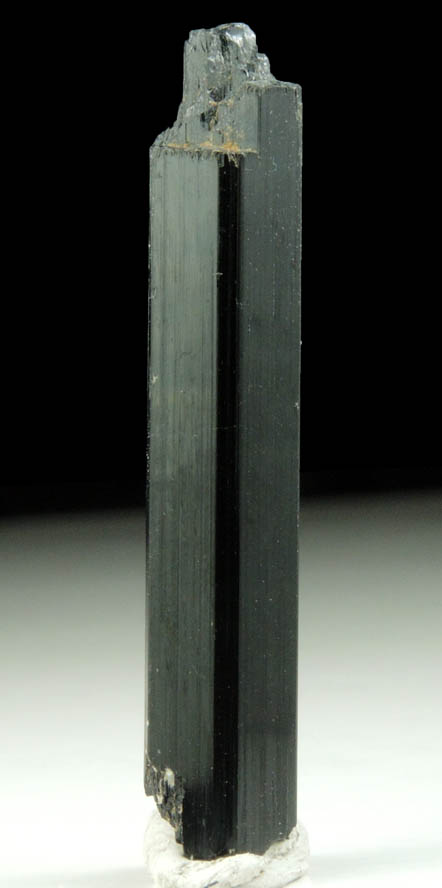 Arfvedsonite (rare terminated Arfvedsonite crystal) from Hurricane Mountain, east of Intervale, Carroll County, New Hampshire