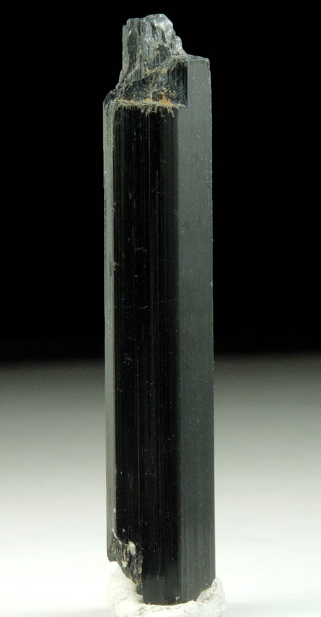 Arfvedsonite (rare terminated Arfvedsonite crystal) from Hurricane Mountain, east of Intervale, Carroll County, New Hampshire