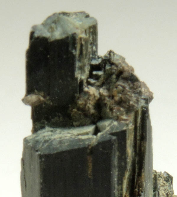Arfvedsonite (rare terminated Arfvedsonite crystal) with Zircon from Hurricane Mountain, east of Intervale, Carroll County, New Hampshire