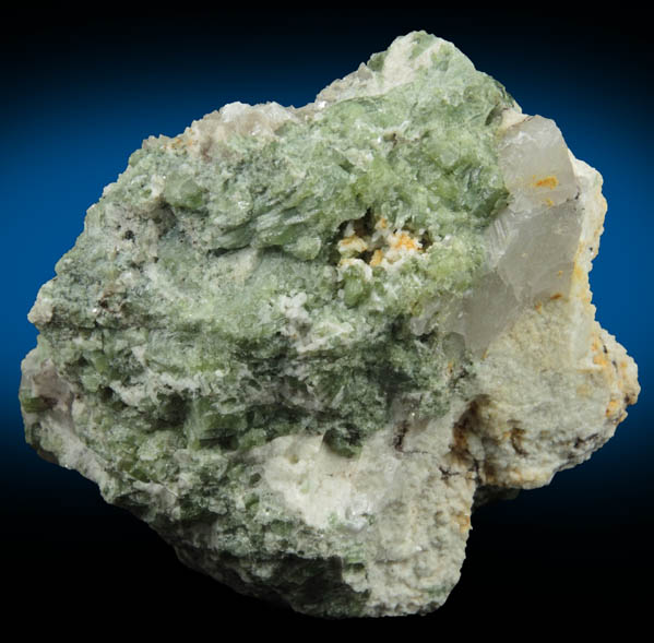 Elbaite Tourmaline in Albite from Strickland Quarry, Collins Hill, Portland, Middlesex County, Connecticut