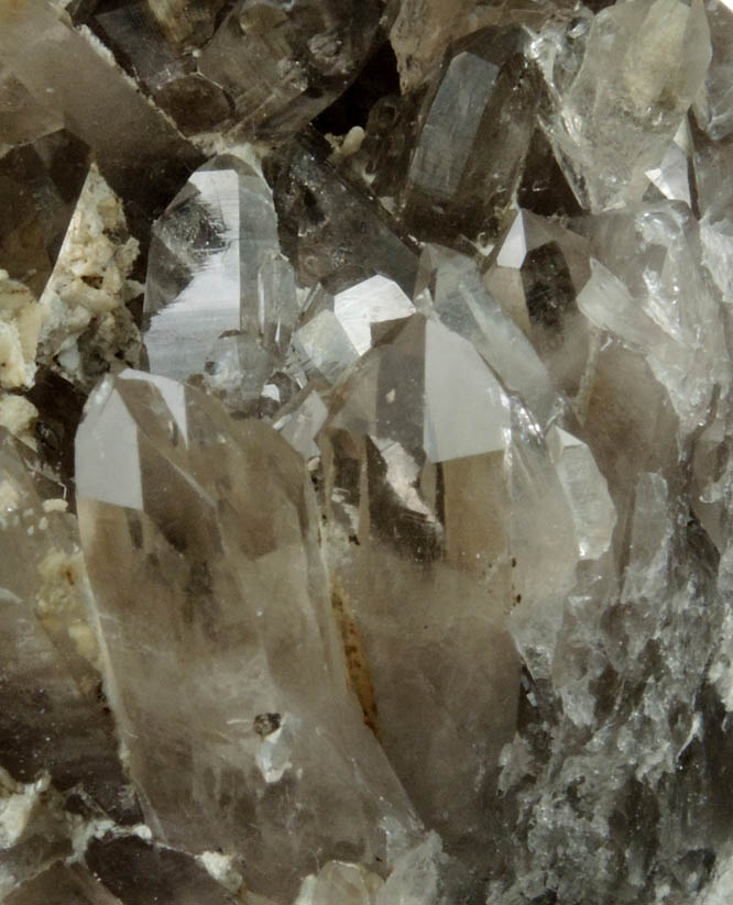 Quartz var. Smoky Quartz from North Moat Mountain, Bartlett, Carroll County, New Hampshire