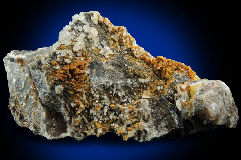 Descloizite, Calcite, Wulfenite, Quartz from Finch Mine, north of Hayden, Banner District, Gila County, Arizona