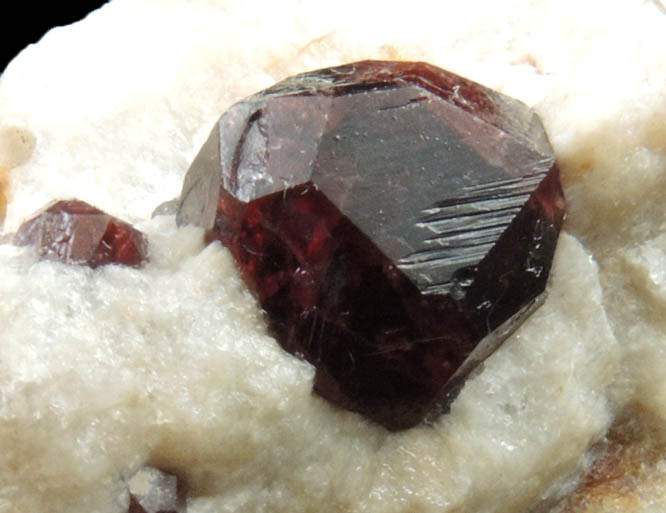 Almandine Garnet on Albite from Topsham District, Sagadahoc County, Maine