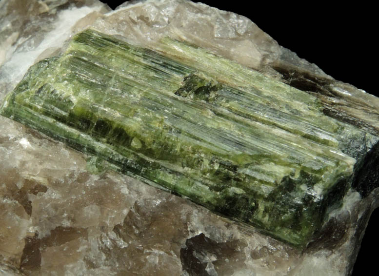 Elbaite Tourmaline from Strickland Quarry, Collins Hill, Portland, Middlesex County, Connecticut