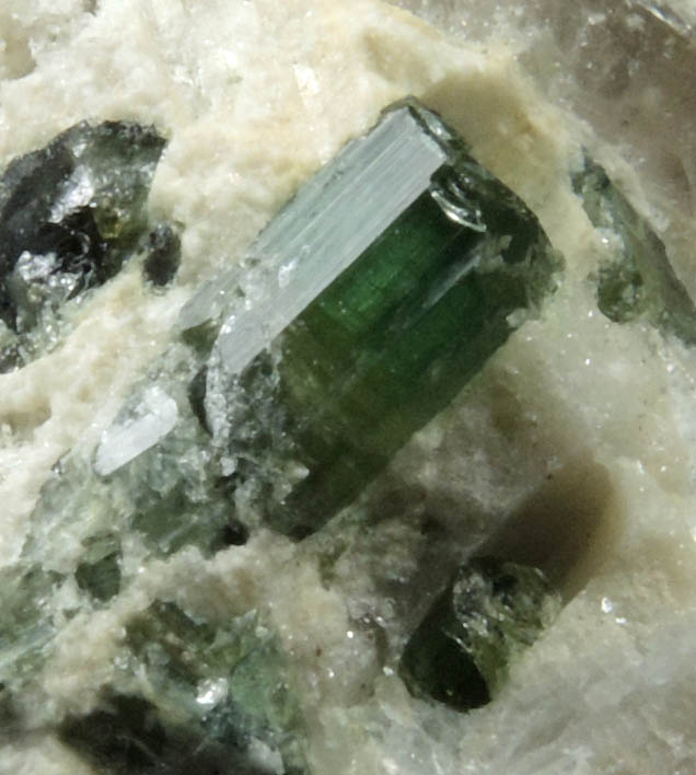 Elbaite Tourmaline from Strickland Quarry, Collins Hill, Portland, Middlesex County, Connecticut