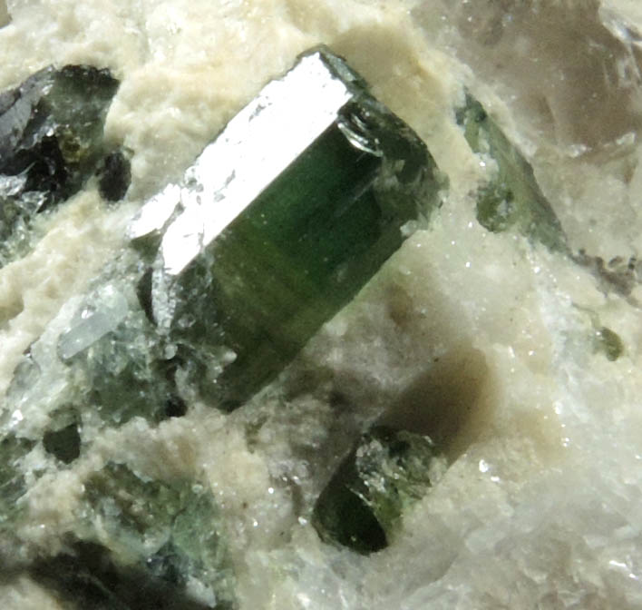 Elbaite Tourmaline from Strickland Quarry, Collins Hill, Portland, Middlesex County, Connecticut