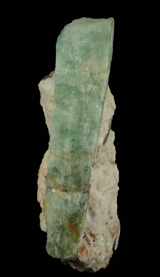 Beryl in Albite from north ridge of Long Hill, Haddam, Middlesex County, Connecticut